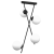 Lampa sufitowa wisząca INTER 4xE14 MLP0974 Milagro 4x E14 nowoczesna oprawa oświetleniowa czarna czarny zwis Inspiracje Premium
