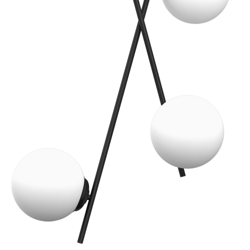 Lampa sufitowa wisząca INTER 4xE14 MLP0974 Milagro 4x E14 nowoczesna oprawa oświetleniowa czarna czarny zwis Inspiracje Premium