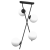 Lampa sufitowa wisząca INTER 4xE14 MLP0974 Milagro 4x E14 nowoczesna oprawa oświetleniowa czarna czarny zwis Inspiracje Premium