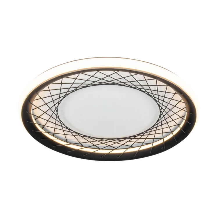 Lampa sufitowa Plafon NEST 38W LED śr. 51cm ML0523 Milagro nowoczesna oprawa oświetleniowa świecący okręg czarny czarna zwis Inspiracje Premium