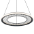 Lampa sufitowa wisząca NEST 43W LED śr. 61cm ML0524 Milagro nowoczesna oprawa oświetleniowa świecący okręg czarny czarna zwis Inspiracje Premium