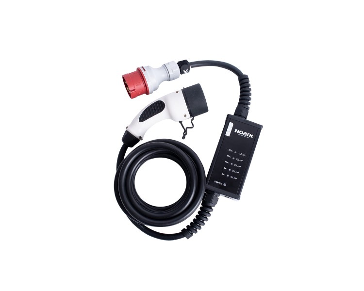 Ładowarka kablowa do samochodu elektrycznego mobilna Typ 1 230V 1-fazowa 16A Ex9EVC1 T1 16A 110688 Noark aut pojazdów EV kabel samochodów elektrycznych