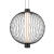 Lampa sufitowa wisząca KYOTO 32W LED śr. 43cm ML0526 Milagro nowoczesna oprawa oświetleniowa kula z drutów druciana czarna zwis Inspiracje Premium