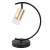 Lampa biurkowa Industrialna Loft Ricky Złoty 1xGU10 ML0693 Milagro GU10 36cm nowoczesna lampka regulowana metalowa czarna czarno złota Inspiracje Premium