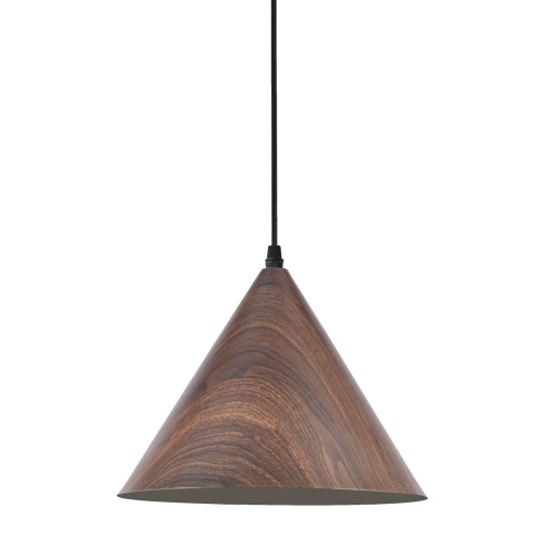 Lampa sufitowa wisząca Bosco 1xE27 MLP0871 Milagro 1x E27 30cm nowoczesna oprawa oświetleniowa okrągła metal w kolorze drewna zwis Inspiracje Premium