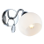 Lampa ścienna Kinkiet Connor White 1xE27 MLP0875 Milagro 1x E27 nowoczesna oprawa oświetleniowa szklana kula chrom biały biała pojedynczy Inspiracje Premium
