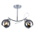 Lampa sufitowa Connor 2xE27 MLP0873 Milagro 2x E27 48cm nowoczesna oprawa oświetleniowa szklane kule metal chrom zwis Inspiracje Premium