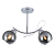 Lampa sufitowa Connor 2xE27 MLP0873 Milagro 2x E27 48cm nowoczesna oprawa oświetleniowa szklane kule metal chrom zwis Inspiracje Premium