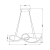 Lampa sufitowa wisząca fale Industrialna Loft MARCO CHROME 42W LED ML8116 Milagro 4000K 73cm nowoczesna oprawa oświetleniowa wyginana metal żyrandol chrom zwis Inspiracje Premium