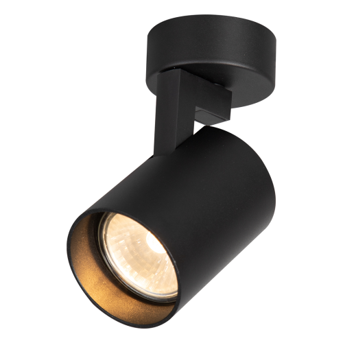 Lampa sufitowa natynkowa Loft Volf Spot Czarny 1xGU10 ML0675 Milagro 1x GU10 6cm Spot oświetleniowa Industrialna nowoczesna ścienna kinkiet ścienno-sufitowa metal czarna Inspiracje Premium