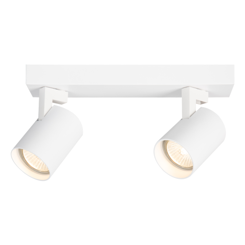 Lampa sufitowa listwa szyna natynkowa Volf Spot Biały 2xGU10 ML0679 Milagro 26cm Spot oświetleniowa Industrialna nowoczesna biała nawierzchniowa jak szynoprzewód Inspiracje Premium
