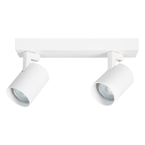 Lampa sufitowa listwa szyna natynkowa Volf Spot Biały 2xGU10 ML0679 Milagro 26cm Spot oświetleniowa Industrialna nowoczesna biała nawierzchniowa jak szynoprzewód Inspiracje Premium
