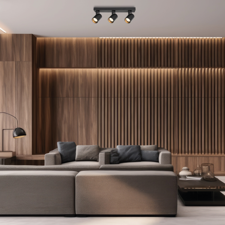 Lampa sufitowa listwa szyna natynkowa Volf Spot Czarny 3xGU10 ML0681 Milagro 38cm Spot oświetleniowa Industrialna nowoczesna czarna nawierzchniowa jak szynoprzewód Inspiracje Premium
