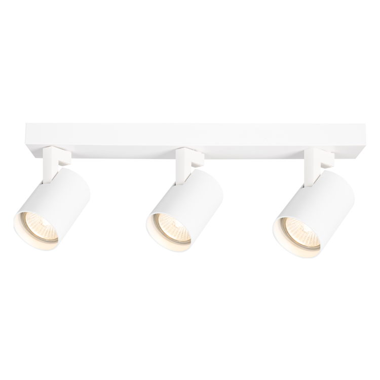 Lampa sufitowa listwa szyna natynkowa Volf Spot Biały 3xGU10 ML0681 ML0682 38cm Spot oświetleniowa Industrialna nowoczesna biała nawierzchniowa jak szynoprzewód Inspiracje Premium