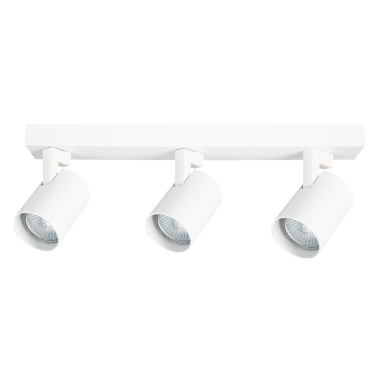 Lampa sufitowa listwa szyna natynkowa Volf Spot Biały 3xGU10 ML0681 ML0682 38cm Spot oświetleniowa Industrialna nowoczesna biała nawierzchniowa jak szynoprzewód Inspiracje Premium