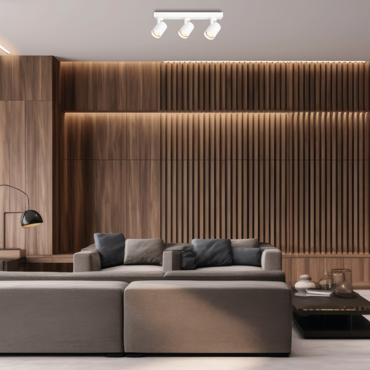 Lampa sufitowa listwa szyna natynkowa Volf Spot Biały 3xGU10 ML0681 ML0682 38cm Spot oświetleniowa Industrialna nowoczesna biała nawierzchniowa jak szynoprzewód Inspiracje Premium