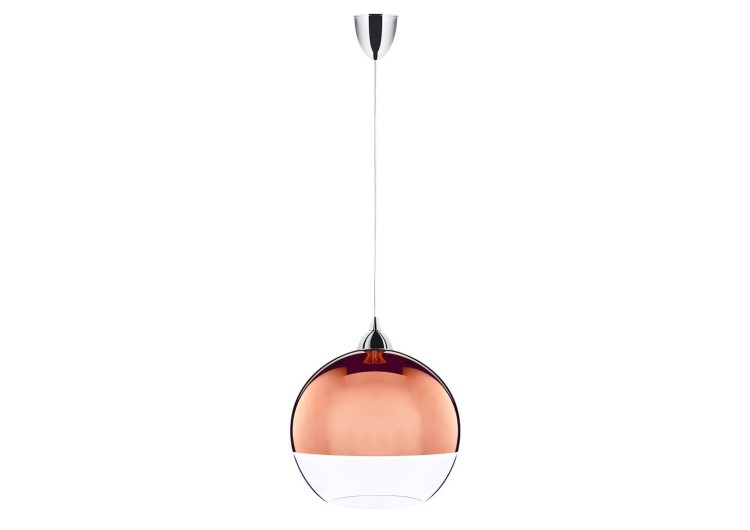 Klosz do lampy GLOBE COPPER S 5763 NOWODVORSKI Lighting szklana przyciemniana kula Miedziana przezroczysta Inspiracje Premium