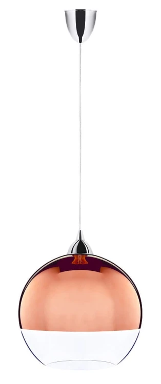 Klosz do lampy GLOBE COPPER S 5763 NOWODVORSKI Lighting szklana przyciemniana kula Miedziana przezroczysta Inspiracje Premium