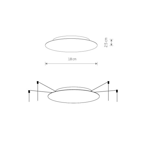 Puszka Loft CAMELEON CANOPY A MINI BLACK 10018 NOWODVORSKI Lighting do podłączenia przewodu lampy sufitowej wiszącej oświetlenia żyrandolu nowoczesna dla systemu cameleon kameleon czarna Inspiracje Premium