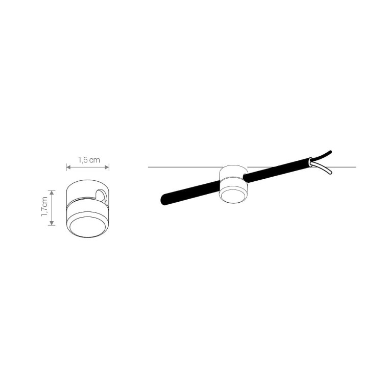 Element montażowy CAMELEON MOUNTING C BLACK czarny 7320 5 szt. NOWODVORSKI Lighting komplet 5 sztuk uchwytów dla systemu cameleon kameleon czarne czarny Inspiracje Premium