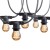 Lampki ogrodowe Girlanda Łańcuch Party 15m 15 x LED E27 do Ogrodu wymienne Żarówki KTMA15M15G MIMOSA Kobi Dekoracyjny IP44 15xE27 Dekoracja sznur czarny