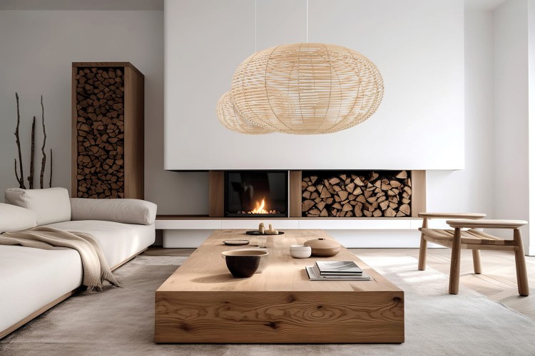 Lampa sufitowa Wisząca RATTAN M 11154 Nowodvorski Lighting w stylu boho rattanowa Inspiracje Premium