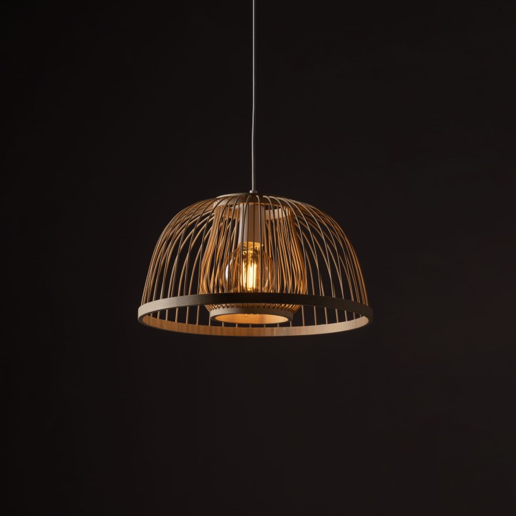Lampa sufitowa Wisząca KRABI 11158 Nowodvorski Lighting w stylu boho rattanowa Inspiracje Premium