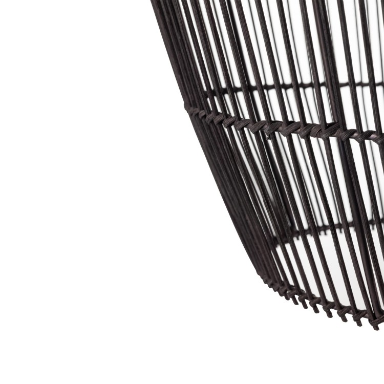 Lampa sufitowa Wisząca HAITI S 11166 Nowodvorski Lighting w stylu boho rattanowa czarna Inspiracje Premium