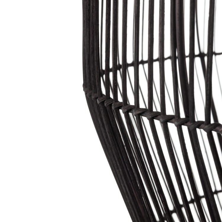 Lampa sufitowa Wisząca HAITI M 11167 Nowodvorski Lighting w stylu boho rattanowa czarna Inspiracje Premium