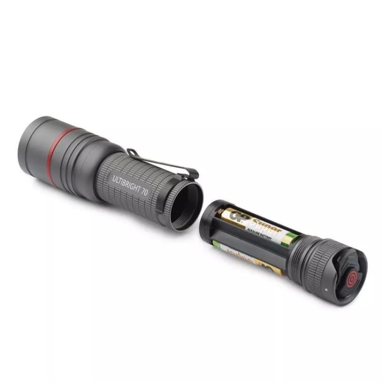 Latarka metalowa taktyczna CREE LED Ultibright 70 IP65 P3170 Emos 340lm 3xAAA surwiwal survival survivor trwała wodoodporna