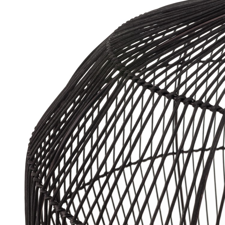 Lampa sufitowa Wisząca HAITI M 11167 Nowodvorski Lighting w stylu boho rattanowa czarna Inspiracje Premium