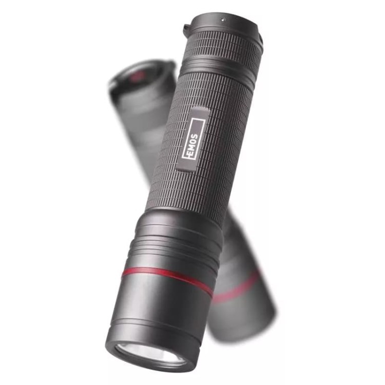 Latarka metalowa taktyczna CREE LED Ultibright 90 IP65 P3190 Emos 1200lm Ładowalna Akumulator Li-Ion surwiwal survival survivor trwała wodoodporna