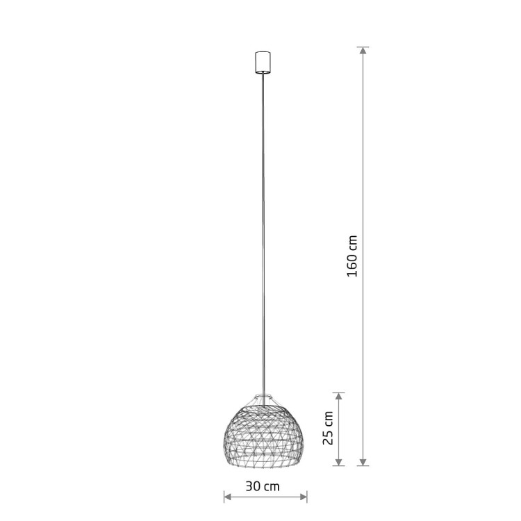 Lampa sufitowa Wisząca BOHO S 11150 Nowodvorski Lighting w stylu boho rattanowa Inspiracje Premium