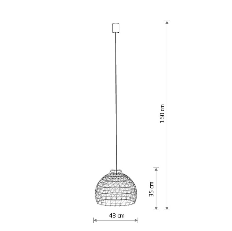 Lampa sufitowa Wisząca BOHO M 11151 Nowodvorski Lighting w stylu boho rattanowa Inspiracje Premium