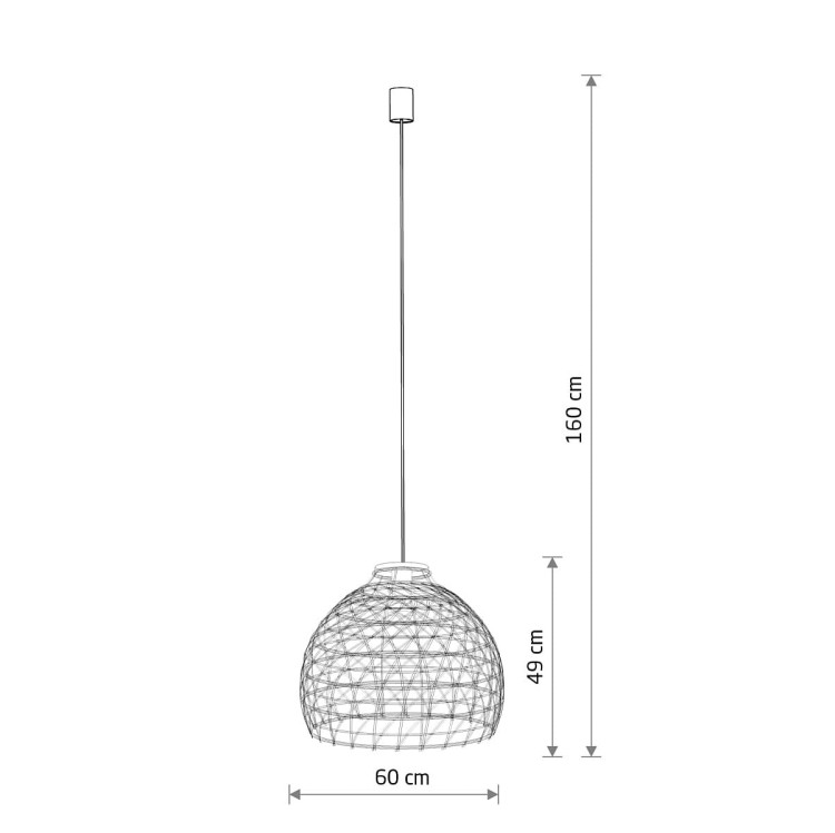 Lampa sufitowa Wisząca BOHO L 11152 Nowodvorski Lighting w stylu boho rattanowa Inspiracje Premium