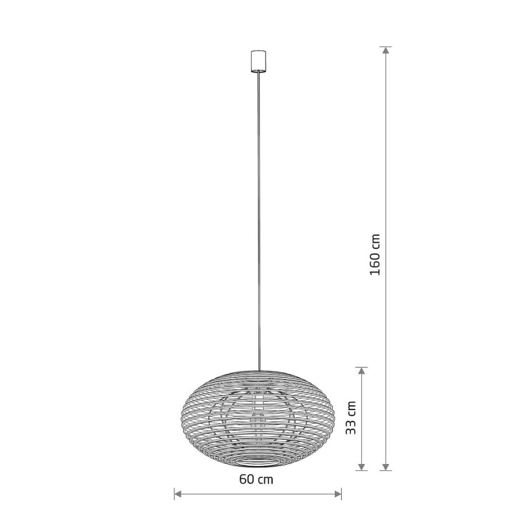 Lampa sufitowa Wisząca RATTAN M 11154 Nowodvorski Lighting w stylu boho rattanowa Inspiracje Premium