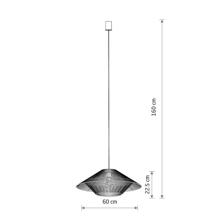 Lampa sufitowa Wisząca JAPANDI M 11157 Nowodvorski Lighting w stylu boho rattanowa Inspiracje Premium