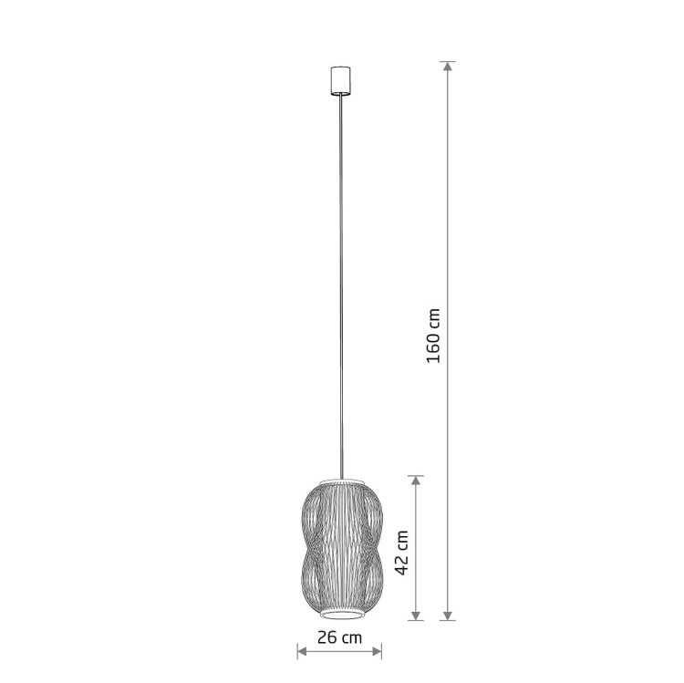 Lampa sufitowa Wisząca PUKET M 11161 Nowodvorski Lighting w stylu boho rattanowa Inspiracje Premium