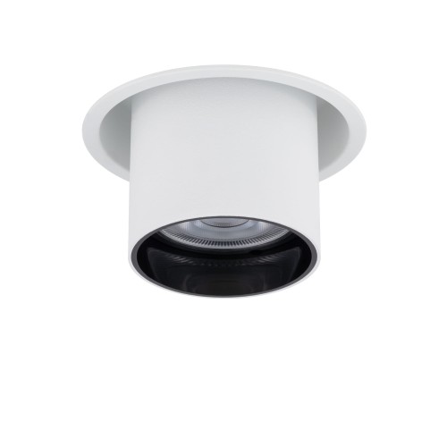 Lampa sufitowa punktowa podtynkowa MONO SLIDE WHITE/WHITE/BLACK 10796 NOWODVORSKI Lighting 1x GU10 Spot oświetleniowa nowoczesna sufitowa chowana wsuwana metal biało czarna biała Inspiracje Premium