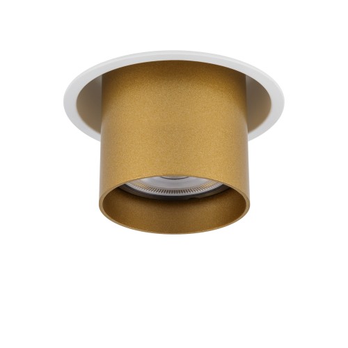 Lampa sufitowa punktowa podtynkowa MONO SLIDE WHITE/GOLD 10798 NOWODVORSKI Lighting 1x GU10 Spot oświetleniowa nowoczesna sufitowa chowana wsuwana metal biało złota biała złoty Inspiracje Premium