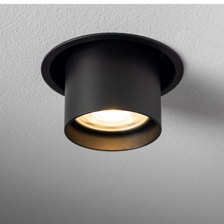 Lampa sufitowa punktowa podtynkowa MONO SLIDE BLACK/BLACK 10799 NOWODVORSKI Lighting 1x GU10 Spot oświetleniowa nowoczesna sufitowa chowana wsuwana metal czarno czarna czarny Inspiracje Premium