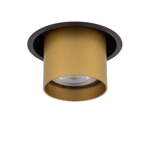 Lampa sufitowa punktowa podtynkowa MONO SLIDE BLACK/GOLD 10800 NOWODVORSKI Lighting 1x GU10 Spot oświetleniowa nowoczesna sufitowa chowana wsuwana metal czarno złota czarna złota czarny złoty Inspiracje Premium