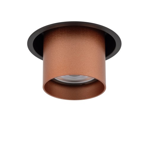 Lampa sufitowa punktowa podtynkowa MONO SLIDE BLACK/COPPER 10801 NOWODVORSKI Lighting 1x GU10 Spot oświetleniowa nowoczesna sufitowa chowana wsuwana metal czarno miedziana czarna miedź czarny satynowa miedź Inspiracje Premium
