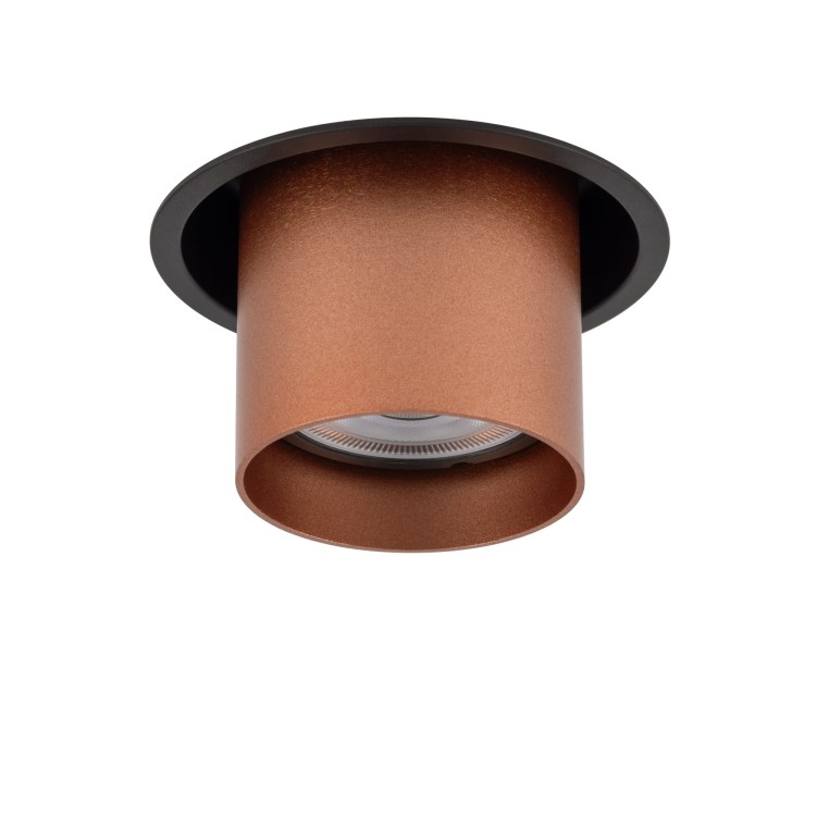 Lampa sufitowa punktowa podtynkowa MONO SLIDE BLACK/COPPER 10801 NOWODVORSKI Lighting 1x GU10 Spot oświetleniowa nowoczesna sufitowa chowana wsuwana metal czarno miedziana czarna miedź czarny satynowa miedź Inspiracje Premium