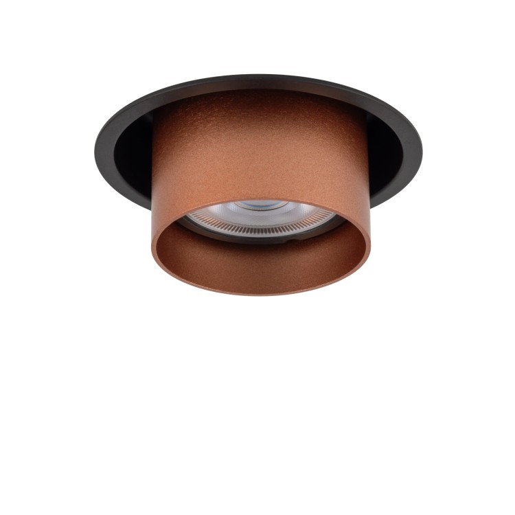 Lampa sufitowa punktowa podtynkowa MONO SLIDE BLACK/COPPER 10801 NOWODVORSKI Lighting 1x GU10 Spot oświetleniowa nowoczesna sufitowa chowana wsuwana metal czarno miedziana czarna miedź czarny satynowa miedź Inspiracje Premium