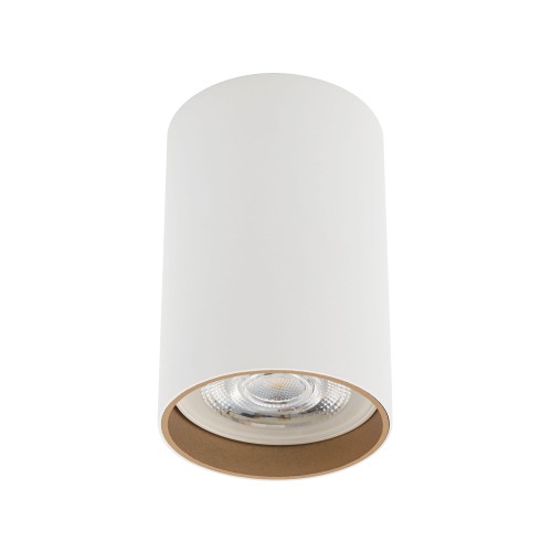 Lampa sufitowa punktowa podtynkowa MONO SLIDE TRIMLESS WHITE/GOLD 10804 NOWODVORSKI Lighting 1x GU10 Spot oświetleniowa nowoczesna sufitowa chowana wsuwana metal biało złota biała złoty Inspiracje Premium