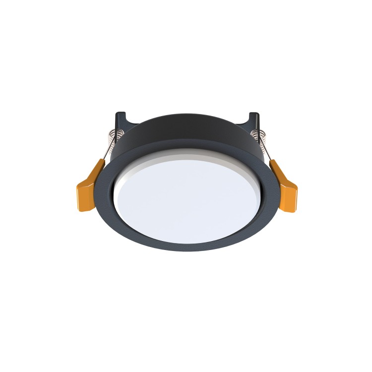 Lampa sufitowa punktowa podtynkowa UNO S BLACK 10841 NOWODVORSKI Lighting 1x GX53 Spot oświetleniowa nowoczesna oczko sufitowe metal czarno czarny czarna Inspiracje Premium