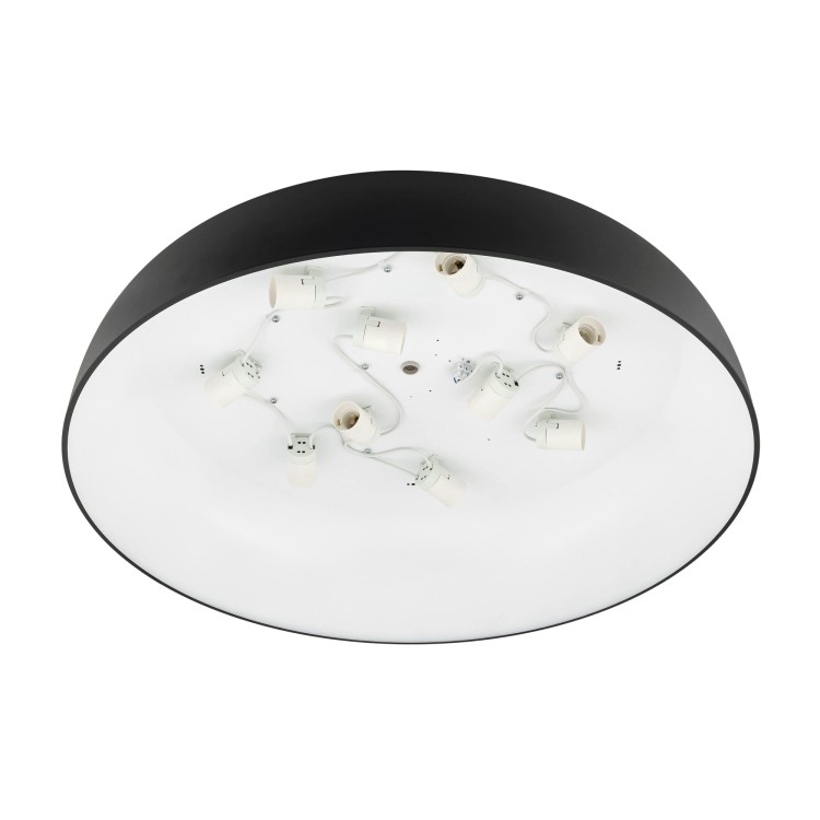Lampa sufitowa Plafon SATELLITE L BLACK 8021 NOWODVORSKI Lighting 10x E27 nowoczesna oświetleniowa Industrialna czarny czarna Inspiracje Premium