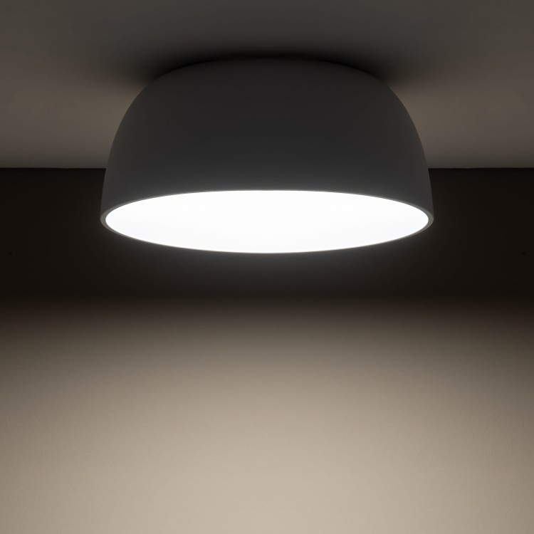 Lampa sufitowa Plafon SATELLITE S WHITE SENSOR 8011 NOWODVORSKI Lighting 3x E27 nowoczesna oświetleniowa Industrialna z mikrofalowym czujnikiem ruchu i zmierzchu biały biała Inspiracje Premium