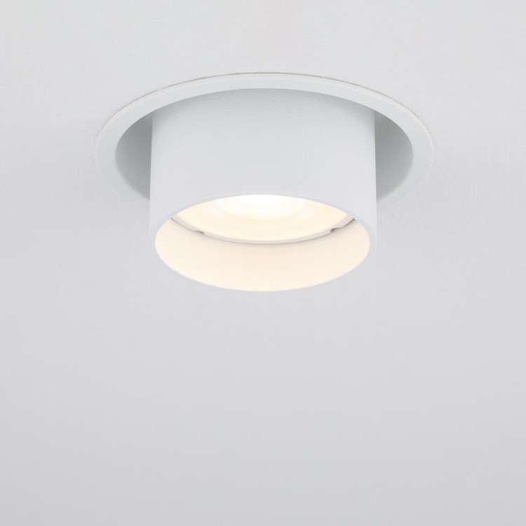 Lampa sufitowa punktowa podtynkowa MONO SLIDE WHITE/WHITE 10795 NOWODVORSKI Lighting 1x GU10 Spot oświetleniowa nowoczesna sufitowa chowana wsuwana metal biało biała Inspiracje Premium